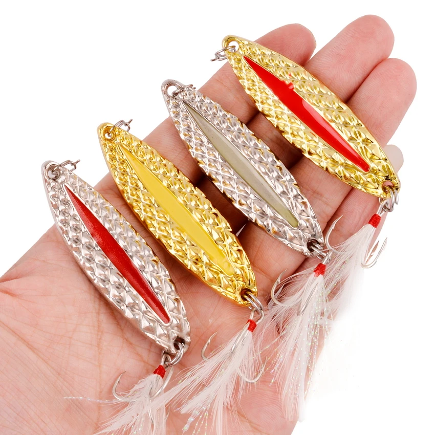 4Pcs/lot Metal Luminous Spinner Spoon Fishing Lures 5g 7g 10g 15g 20g Night Tackle Sequins Bait Noise Paillette Pesca Lure Bait
4Pcs/lot Metal Luminous Spinner Spoon Fishing Lures 5g 7g 10g 15g 20g Night Tackle Sequins Bait Noise Paillette Pesca Lure Bait