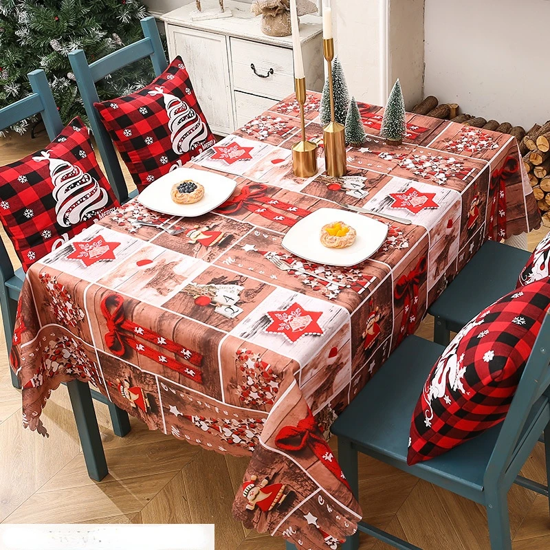 Newest Tablecloth Christmas Decorations 2022 Layout Creative Christmas Printing Table Cloth On The Table For Home Party Banquet
Newest Tablecloth Christmas Decorations 2022 Layout Creative Christmas Printing Table Cloth On The Table For Home Party Banquet