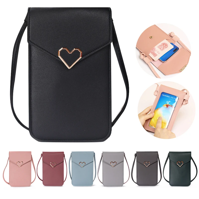 Transparent Touch Screen Mobile Phone Bag Lock Love Messenger Bag Women Retro Wallet Student Fashion Shoulder Bag Birthday Gift
Transparent Touch Screen Mobile Phone Bag Lock Love Messenger Bag Women Retro Wallet Student Fashion Shoulder Bag Birthday Gift