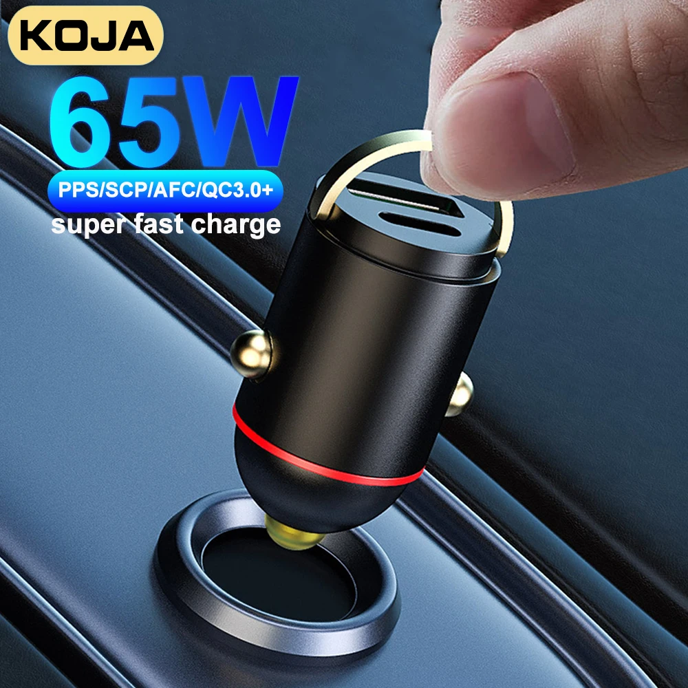 Car Charger 65W Super Fast Charge USB Type C Dual Port PPS/AFC/SCP PD QC3.0 For IPhone 12 13 Samsung HUAWEI Car Phone Charger
Car Charger 65W Super Fast Charge USB Type C Dual Port PPS/AFC/SCP PD QC3.0 For IPhone 12 13 Samsung HUAWEI Car Phone Charger