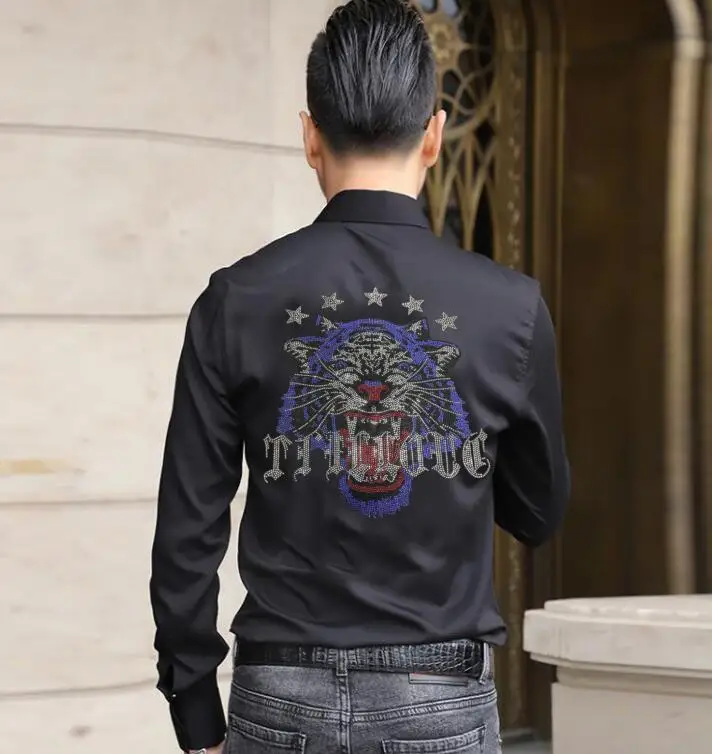 New Long Sleeve Shirt Light Luxury Autumn Rhinestone Fashion Handsome Casual Men's Shirt 3XL
New Long Sleeve Shirt Light Luxury Autumn Rhinestone Fashion Handsome Casual Men's Shirt 3XL