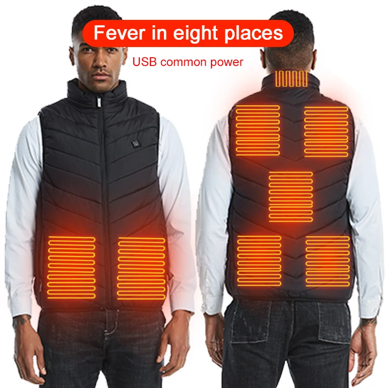 9 Area Heated Vest Heating Autumn winter Smart heating Cotton Vest Heated V neck vest Women Men Outdoor Flexible Camping
9 Area Heated Vest Heating Autumn winter Smart heating Cotton Vest Heated V neck vest Women Men Outdoor Flexible Camping