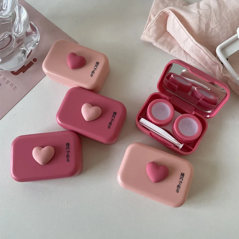 Pink Heart Square Contact Lenses Case with Tweezers Women‘s Cute Contact Lens Box Container Travel Portable Contact Lenses Case
Pink Heart Square Contact Lenses Case with Tweezers Women‘s Cute Contact Lens Box Container Travel Portable Contact Lenses Case
