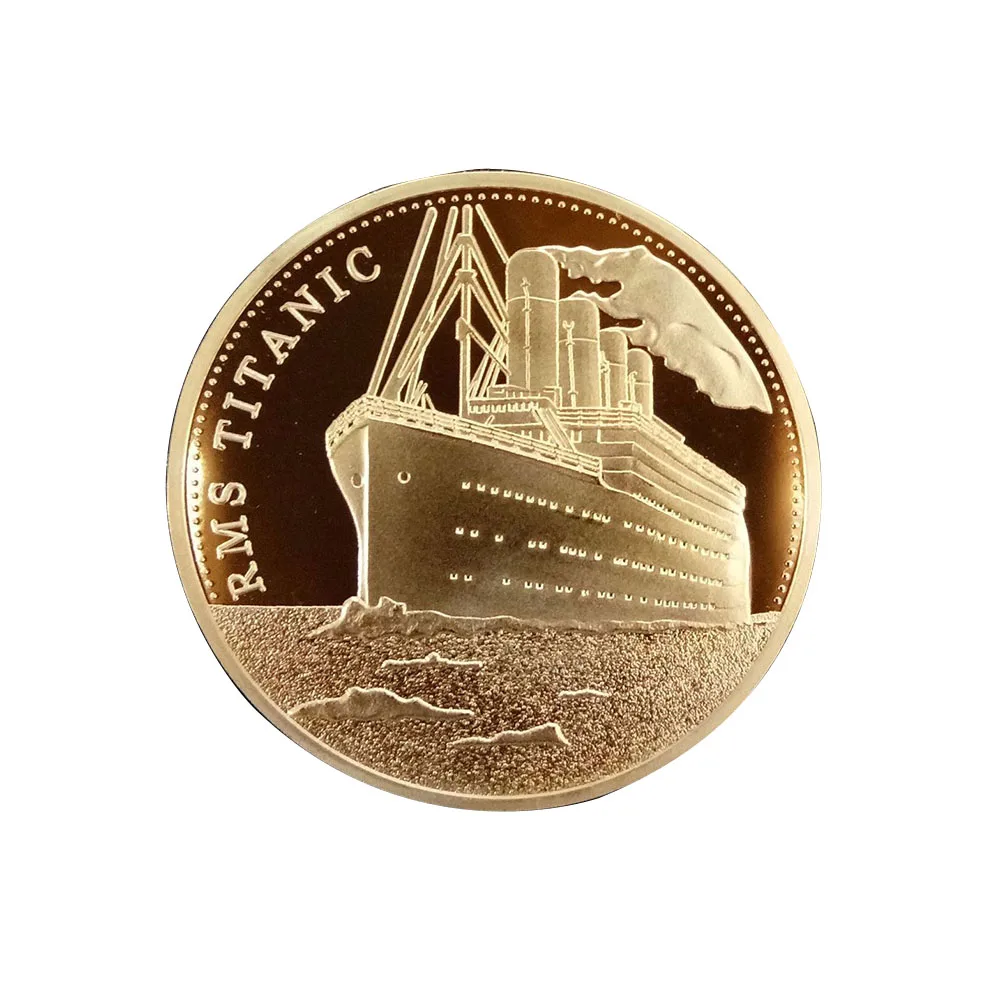 Gold Plated Coin Titanic Ship Collectible Coins Incident Art Collection Medal Commemorative Coins Souvenir for Home
Gold Plated Coin Titanic Ship Collectible Coins Incident Art Collection Medal Commemorative Coins Souvenir for Home