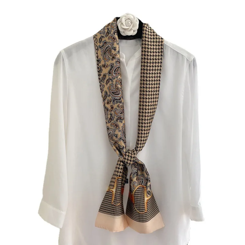 Luxury Print Silk Feeling Scarf Women Skinny Hair Hand Bag Wrist Foulard Accessories Headband Bandana Neckerchief Scarves 2022
Luxury Print Silk Feeling Scarf Women Skinny Hair Hand Bag Wrist Foulard Accessories Headband Bandana Neckerchief Scarves 2022