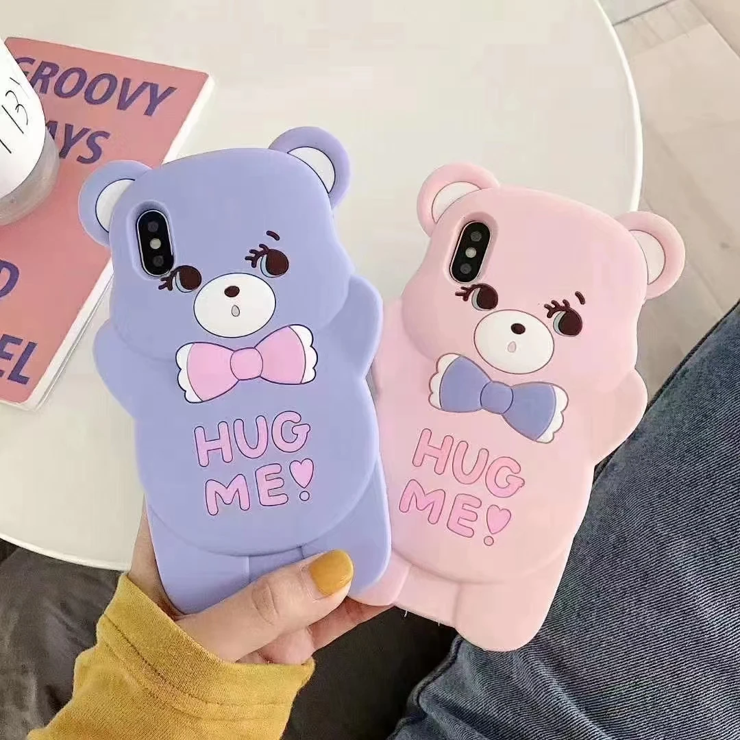NEW 3D Cartoon Cute Pink Bear Phone Case for Iphone 11 12 13 Pro Max Mini 7 8 6s Plus Xr X Xs SE 2020 Sofe Protect Cover Funda
NEW 3D Cartoon Cute Pink Bear Phone Case for Iphone 11 12 13 Pro Max Mini 7 8 6s Plus Xr X Xs SE 2020 Sofe Protect Cover Funda