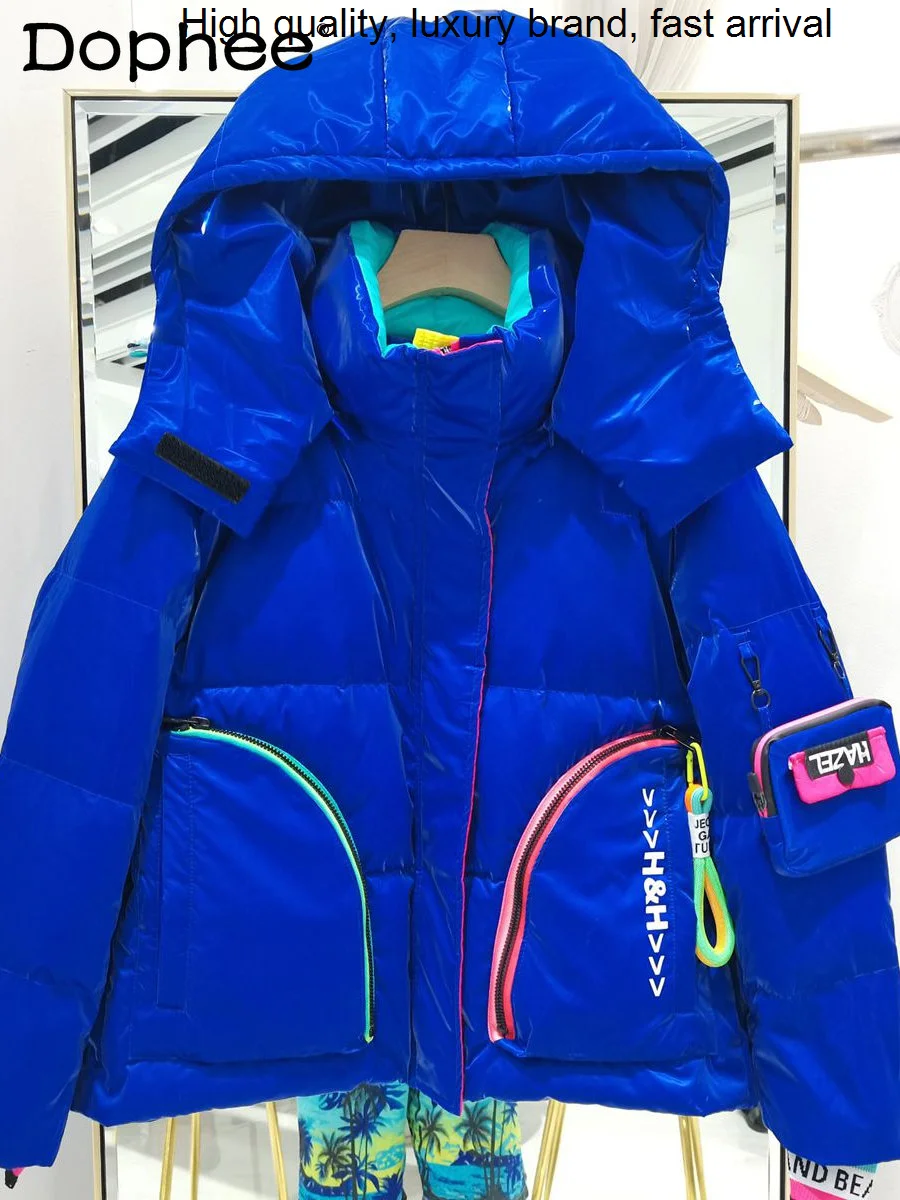 Wash-Free Glossy High-End Thickened Warm Short Jacket White Hooded Zipper Duck Coat 2023 New Winter Down Cotton Coats
Wash-Free Glossy High-End Thickened Warm Short Jacket White Hooded Zipper Duck Coat 2023 New Winter Down Cotton Coats