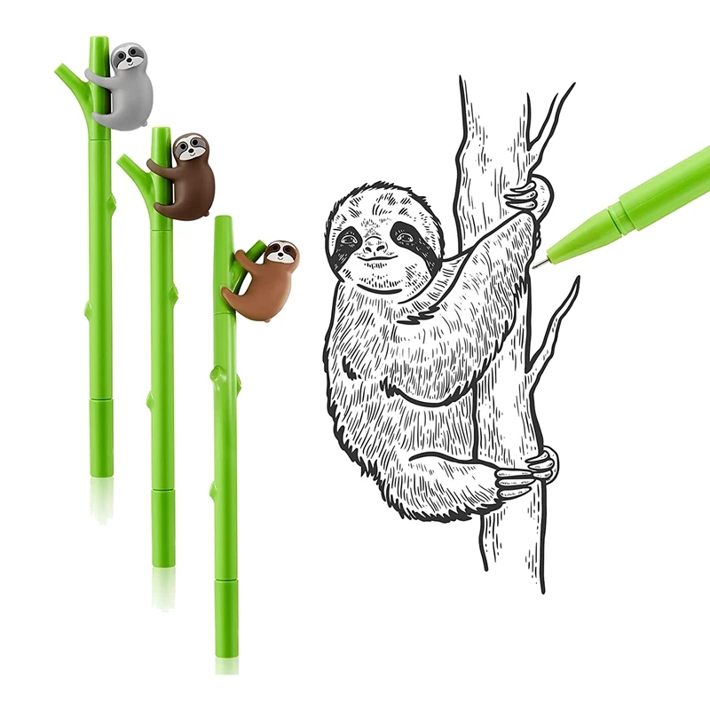 Cute Sloth Pen Plastic Light Grey Khaki Brown Refillable Pen Fun Writing Cool Pen Ballpoint Pen Office Supplies
Cute Sloth Pen Plastic Light Grey Khaki Brown Refillable Pen Fun Writing Cool Pen Ballpoint Pen Office Supplies