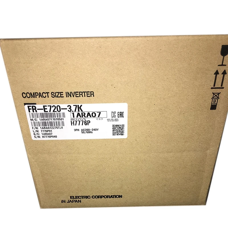 Tier: High Potential Seller {new original} Official Warranty 2 Years FR-E720-3.7K Inverter 3 Phase 220V 3.7KW 17.5A
Tier: High Potential Seller {new original} Official Warranty 2 Years FR-E720-3.7K Inverter 3 Phase 220V 3.7KW 17.5A
