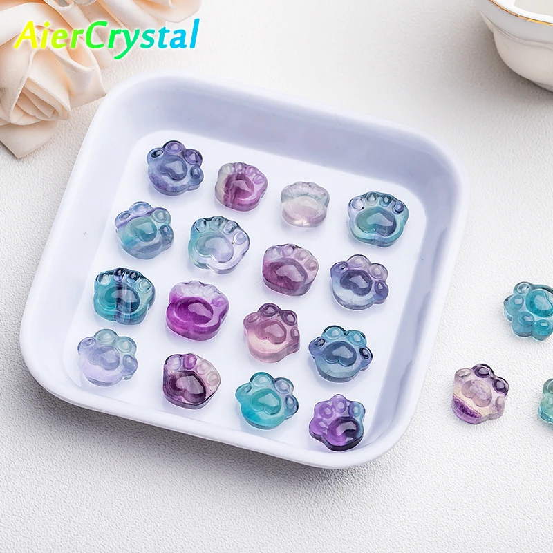 Fashion Colorful Fluorite Cute Tiny Cat's Claw Necklace Pendant Jewelry Crystal Gems Exquisite Making Crafts Indoor Ornaments
Fashion Colorful Fluorite Cute Tiny Cat's Claw Necklace Pendant Jewelry Crystal Gems Exquisite Making Crafts Indoor Ornaments