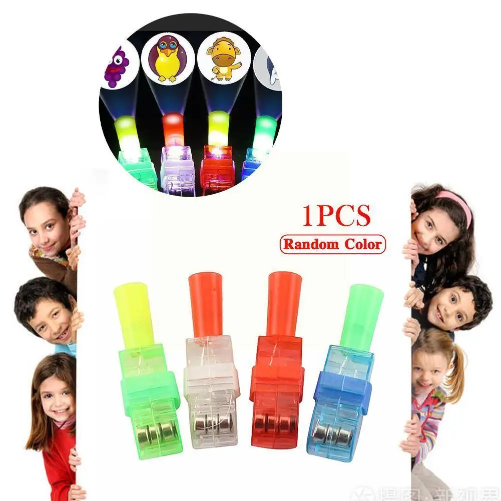 1pcs Random LED Finger Flashlight Light Lamp Toy Cartoon Projection Lamp For Party Kids Toys Children Cool Toy Gift Hot Sal J6S8
1pcs Random LED Finger Flashlight Light Lamp Toy Cartoon Projection Lamp For Party Kids Toys Children Cool Toy Gift Hot Sal J6S8