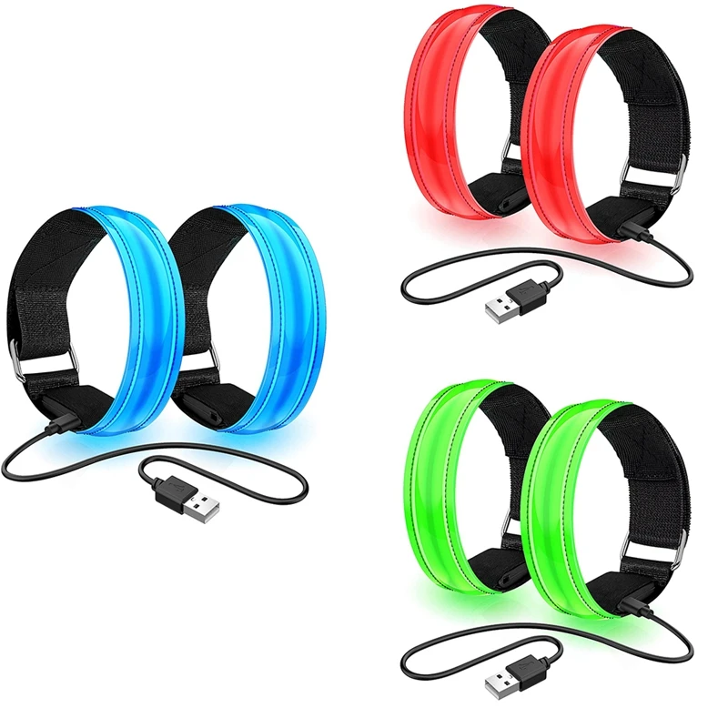 2 Pack Rechargeable LED Bracelet, USB Reflective Band, Armband Bracelets, Running Bands for Jogging, Sports
2 Pack Rechargeable LED Bracelet, USB Reflective Band, Armband Bracelets, Running Bands for Jogging, Sports