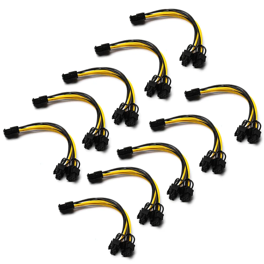 New 8 Pin PCI Express To Dual PCIE 8 (6+2) Pin Power Cable 20cm Motherboard Graphics Card PCI-E GPU Power Data Cable Splitter
New 8 Pin PCI Express To Dual PCIE 8 (6+2) Pin Power Cable 20cm Motherboard Graphics Card PCI-E GPU Power Data Cable Splitter