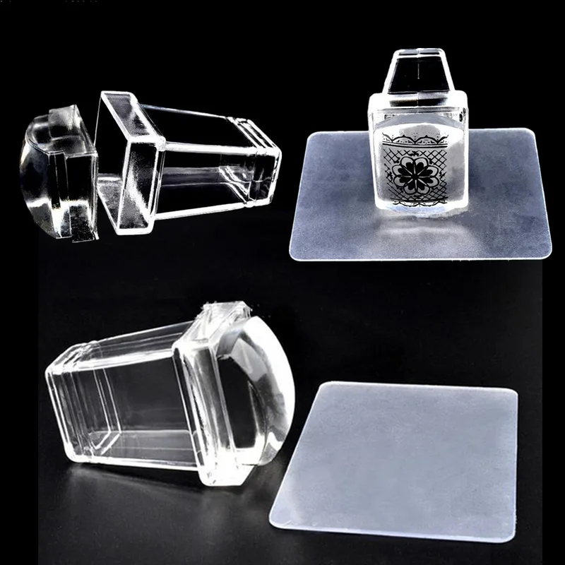 Square Silicone Nail Stamper For French Nail Tip Transparent Jelly Stencil Template Seal Stamper Scraper DIY Nail Art Stamping
Square Silicone Nail Stamper For French Nail Tip Transparent Jelly Stencil Template Seal Stamper Scraper DIY Nail Art Stamping