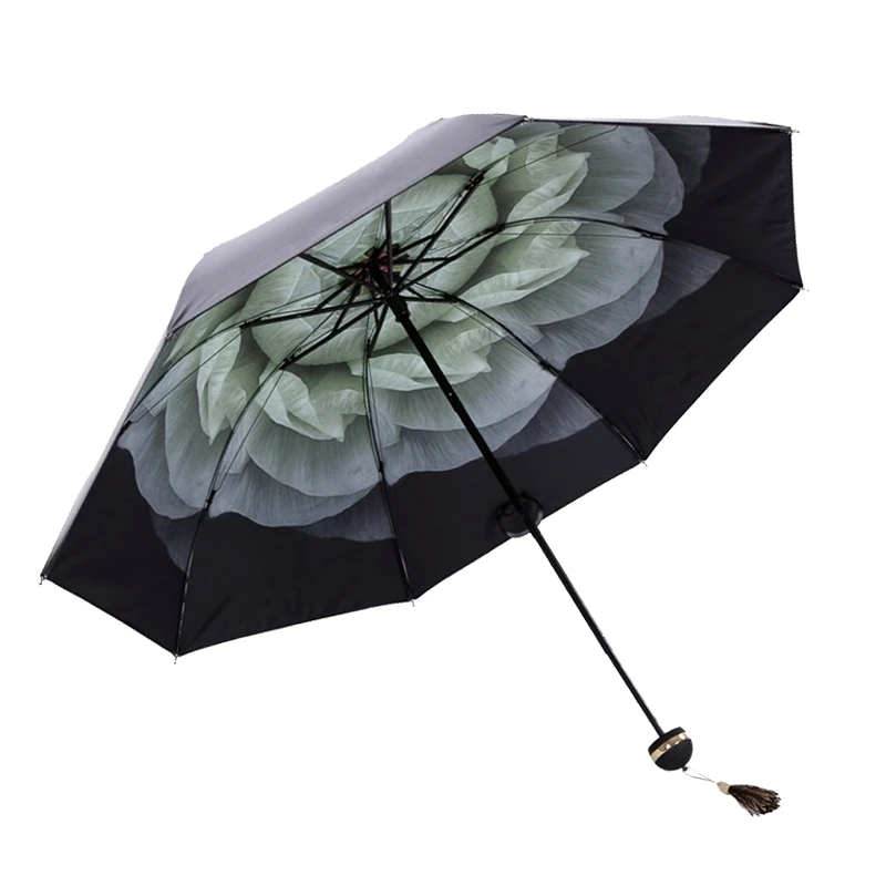 Women's Rain Umbrella With Print Sunshade Rain& Windproof Small Gear Household Merchandises Home Garden
Women's Rain Umbrella With Print Sunshade Rain& Windproof Small Gear Household Merchandises Home Garden