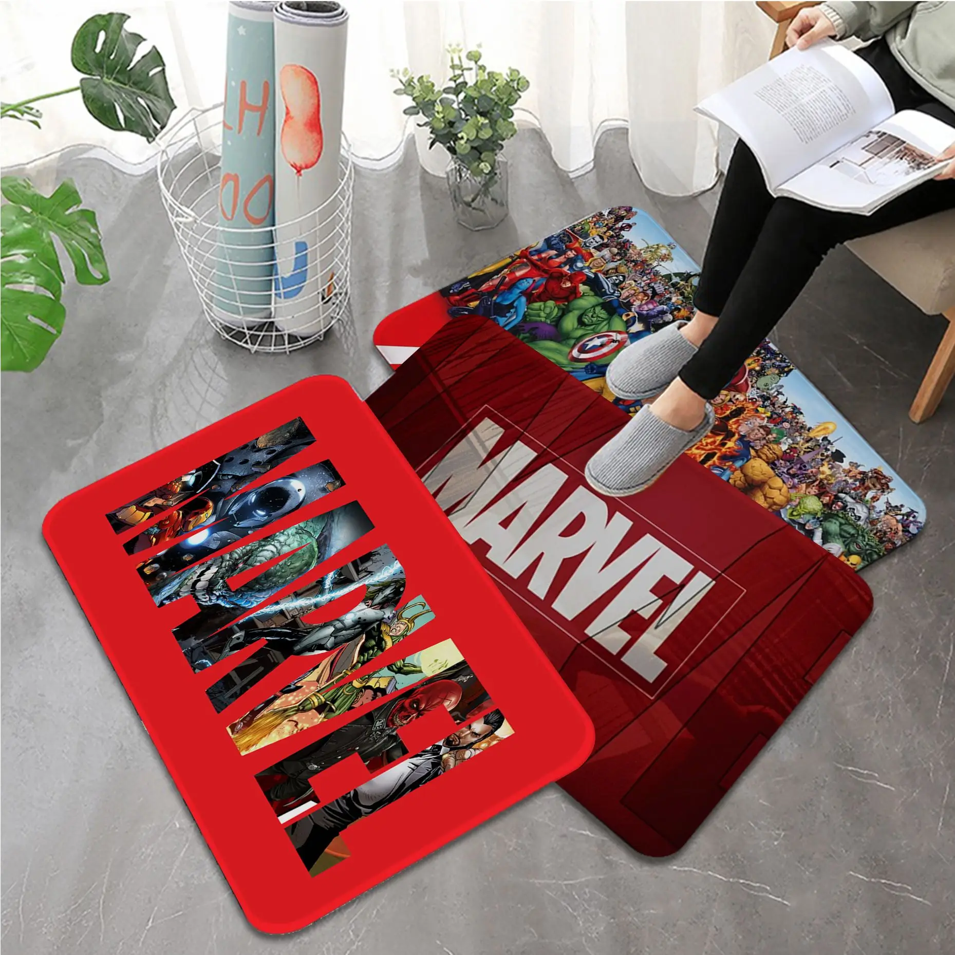 Disney Marvel LOGO Floor Mat Cheaper Anti-slip Modern Living Room Balcony Printed Doormat Area Rug
Disney Marvel LOGO Floor Mat Cheaper Anti-slip Modern Living Room Balcony Printed Doormat Area Rug