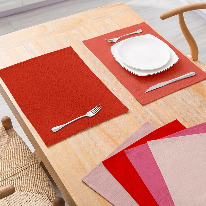 Solid Color Pattern Kitchen Placemat Cotton Linen Flower Pad Dining Table Mat Coaster Bowl Drink Coasters 42*32cm Home Decor
Solid Color Pattern Kitchen Placemat Cotton Linen Flower Pad Dining Table Mat Coaster Bowl Drink Coasters 42*32cm Home Decor