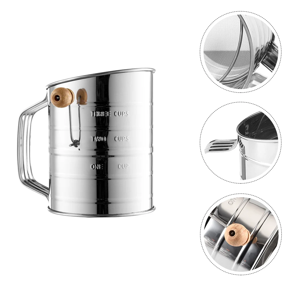 Colander Strainer Powder Sieve Sugar Shaker Baking Filter Accessories Supplies Fine Mesh Stainless Steel Flour
Colander Strainer Powder Sieve Sugar Shaker Baking Filter Accessories Supplies Fine Mesh Stainless Steel Flour