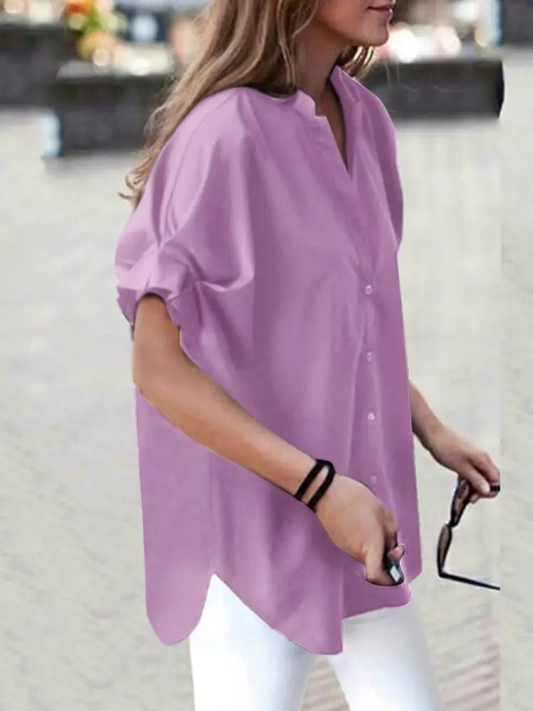 ZANZEA 2022 Fashion Women Irregular Blouse Oversized Summer Short Sleeve Tops Tees High Low Shirts Casual Solid Camisas Chemise
ZANZEA 2022 Fashion Women Irregular Blouse Oversized Summer Short Sleeve Tops Tees High Low Shirts Casual Solid Camisas Chemise