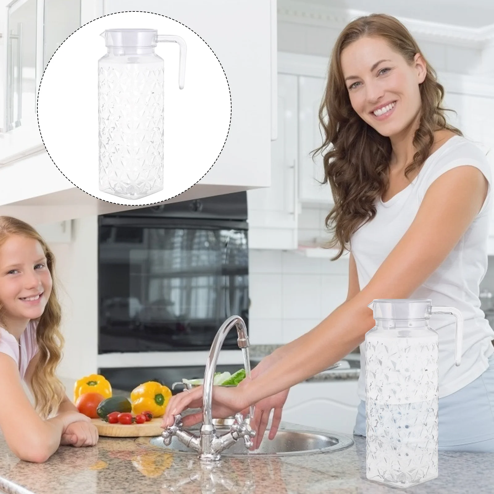 Watercarafe Pitchercold Kettle Pitchers Beverage Lidtea Jugs Lemonade Dispensers Night Handle Bottle Iced Drink Clear Fridge
Watercarafe Pitchercold Kettle Pitchers Beverage Lidtea Jugs Lemonade Dispensers Night Handle Bottle Iced Drink Clear Fridge