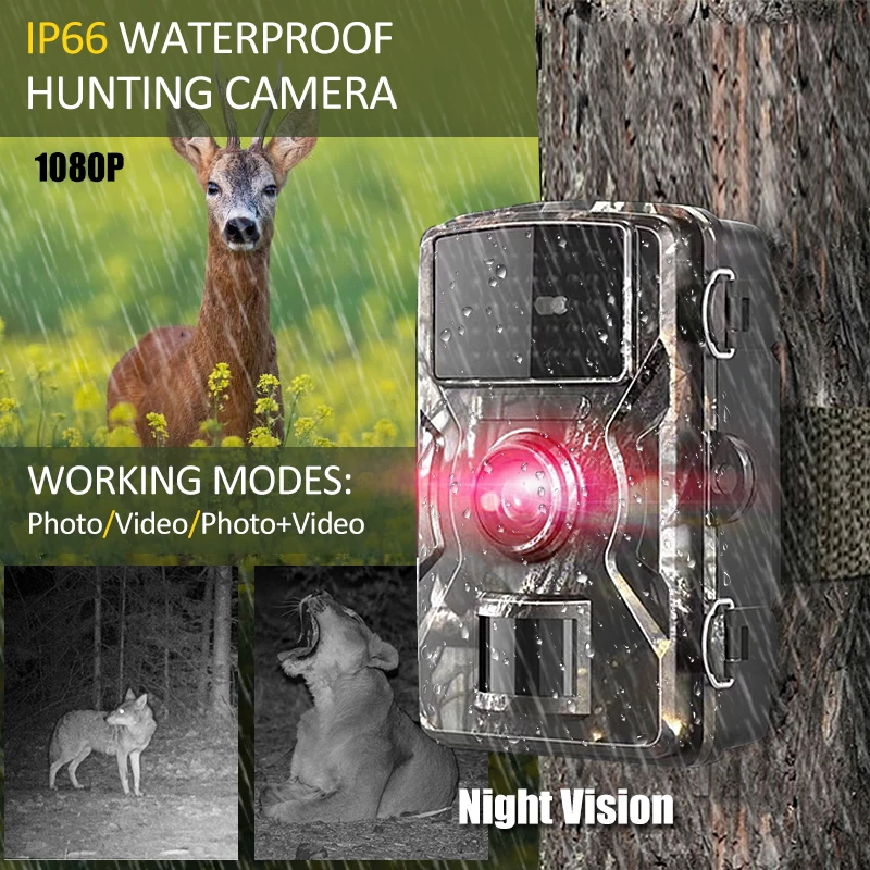 16MP 1080P Trail Camera Hunting Scouting Motion Activated Security Camera For Wildlife Monitoring Garden Home
16MP 1080P Trail Camera Hunting Scouting Motion Activated Security Camera For Wildlife Monitoring Garden Home