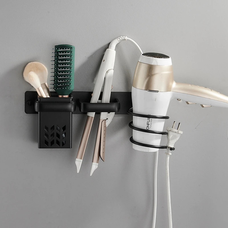 Wall Mounted Hair Dryer Holder Aluminum Alloy Hair Straightener Rack with Screws Combs Brushes Organizer Bathroom Wall Shelf
Wall Mounted Hair Dryer Holder Aluminum Alloy Hair Straightener Rack with Screws Combs Brushes Organizer Bathroom Wall Shelf