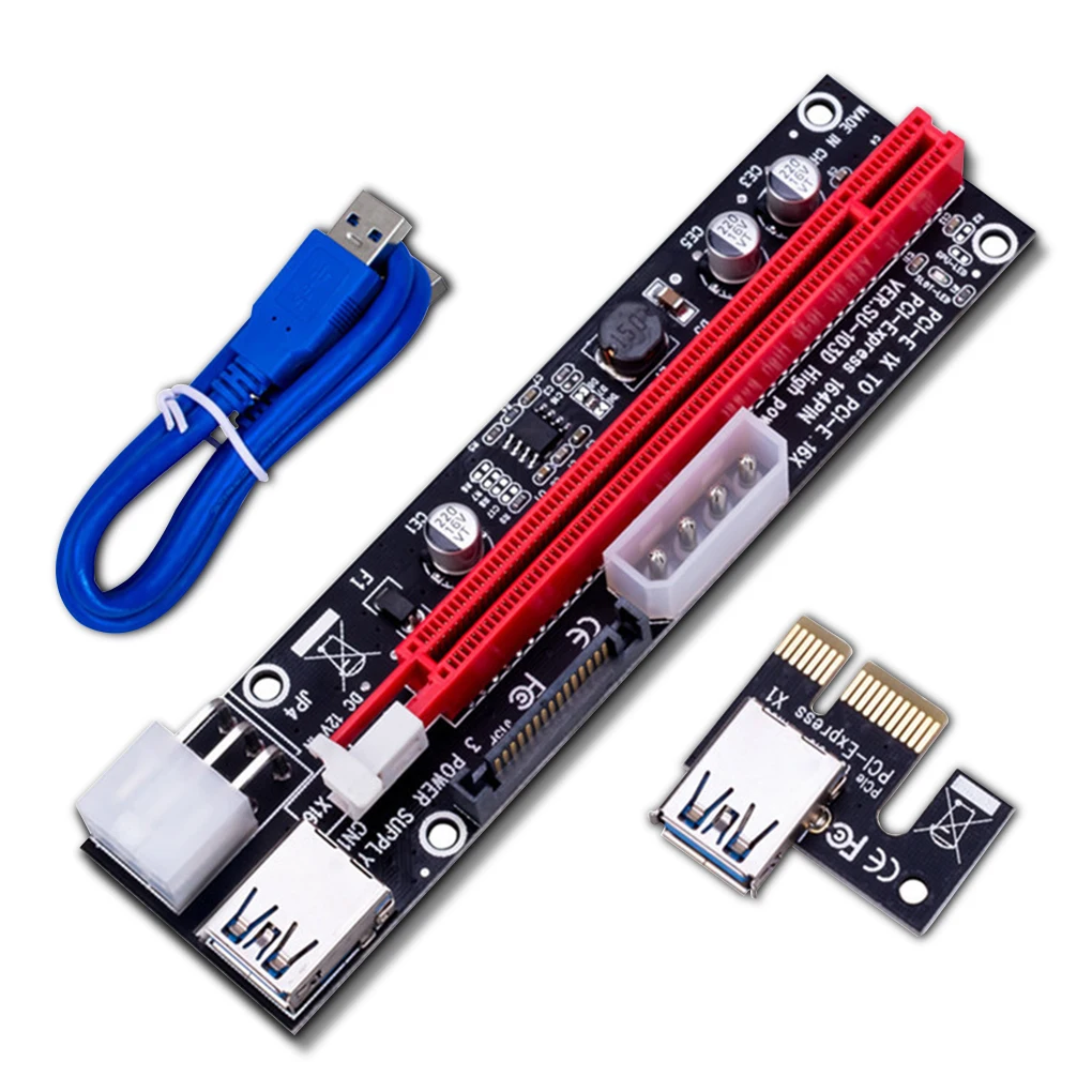 PCI-E 1x до 16x Райзер-карта компьютерная майнинговая видеокарта удлинительная плата PCI-Express удлинитель