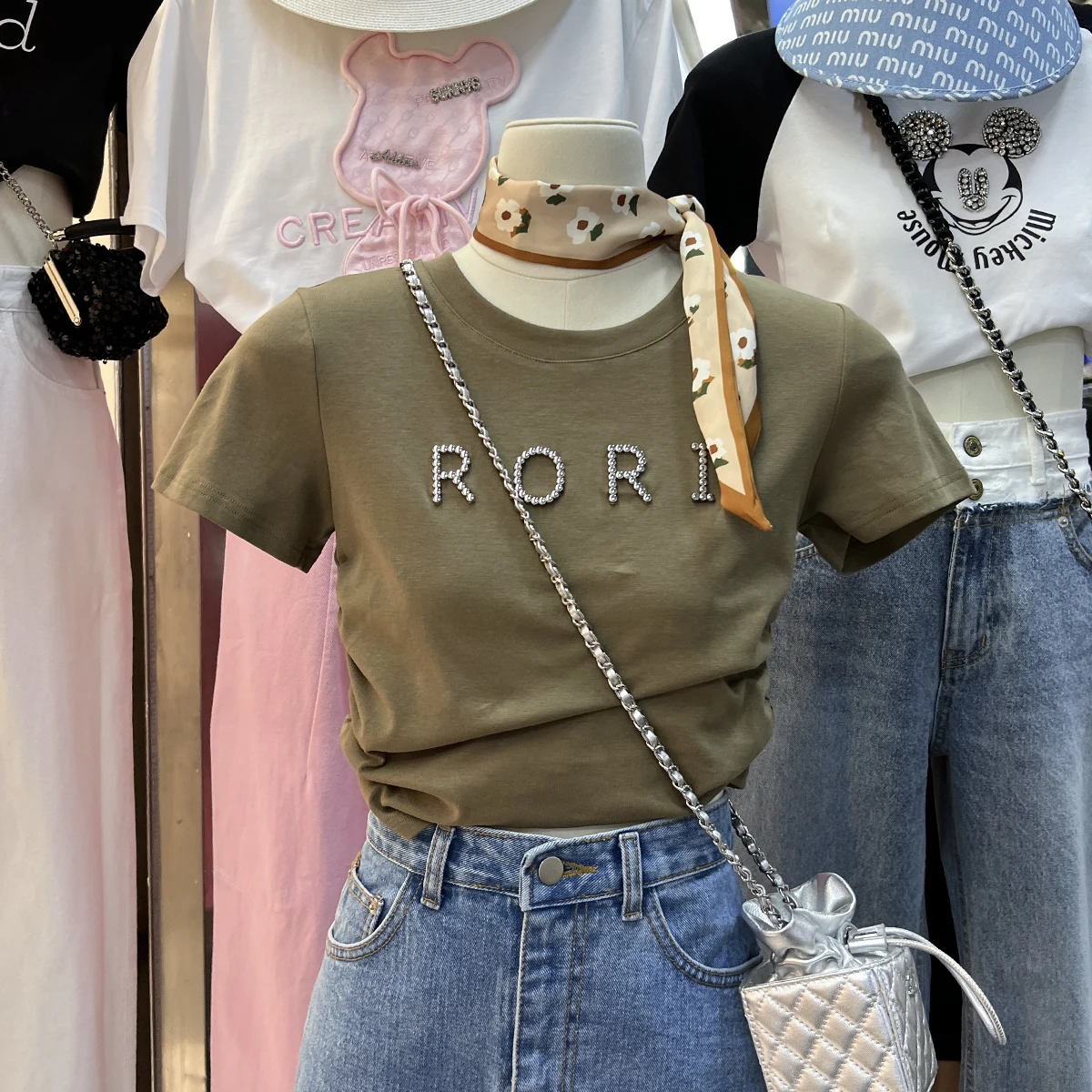 Studded Letter Slim Short Tees For Women Summer Skinny T Shirt Solid Color Draped Short Sleeve Tank Tops Летняя футболка
Studded Letter Slim Short Tees For Women Summer Skinny T Shirt Solid Color Draped Short Sleeve Tank Tops Летняя футболка