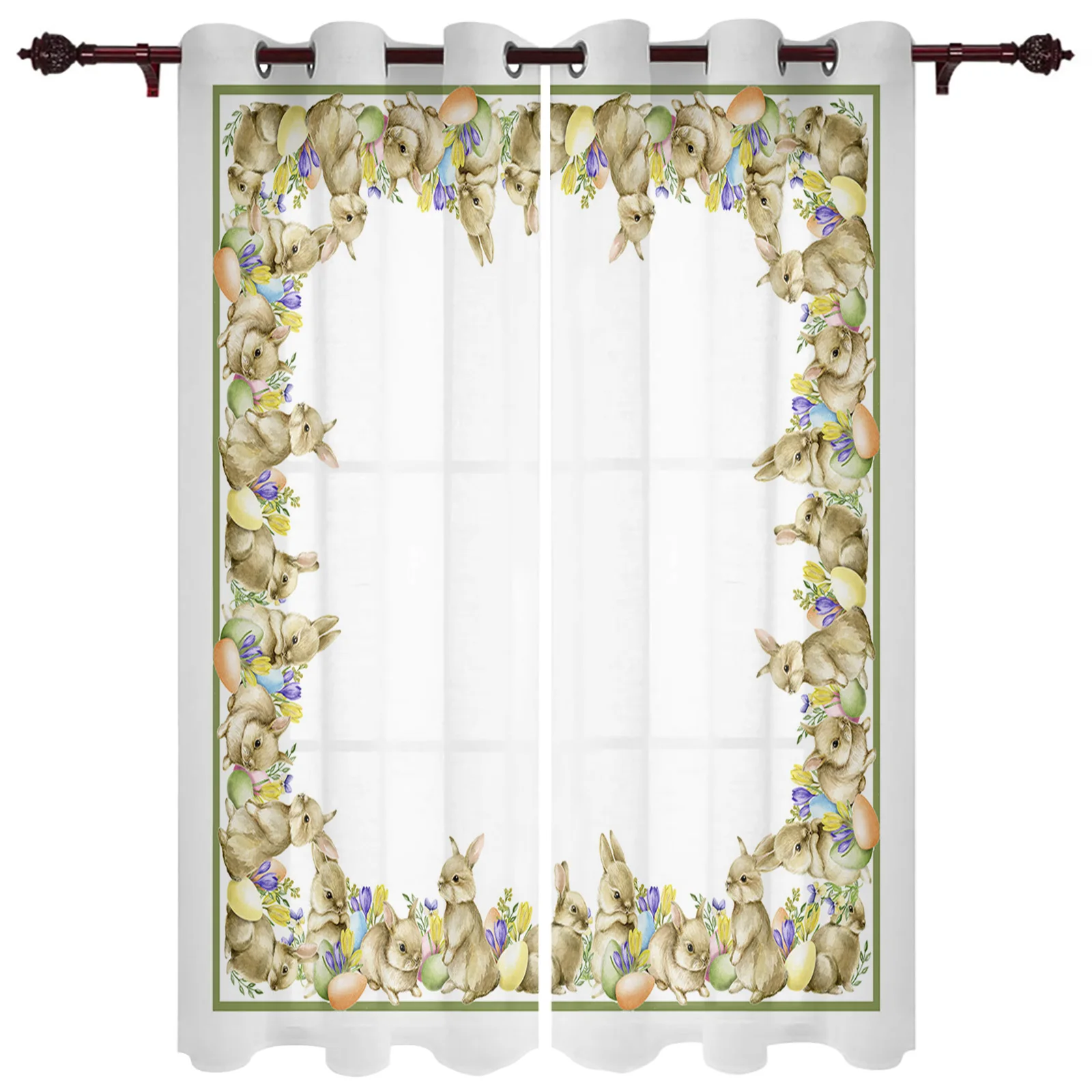 Easter Bunny Egg Rabbit Window Curtains for Living Room Luxury Bedroom Kitchen Window Treatments Curtains
Easter Bunny Egg Rabbit Window Curtains for Living Room Luxury Bedroom Kitchen Window Treatments Curtains