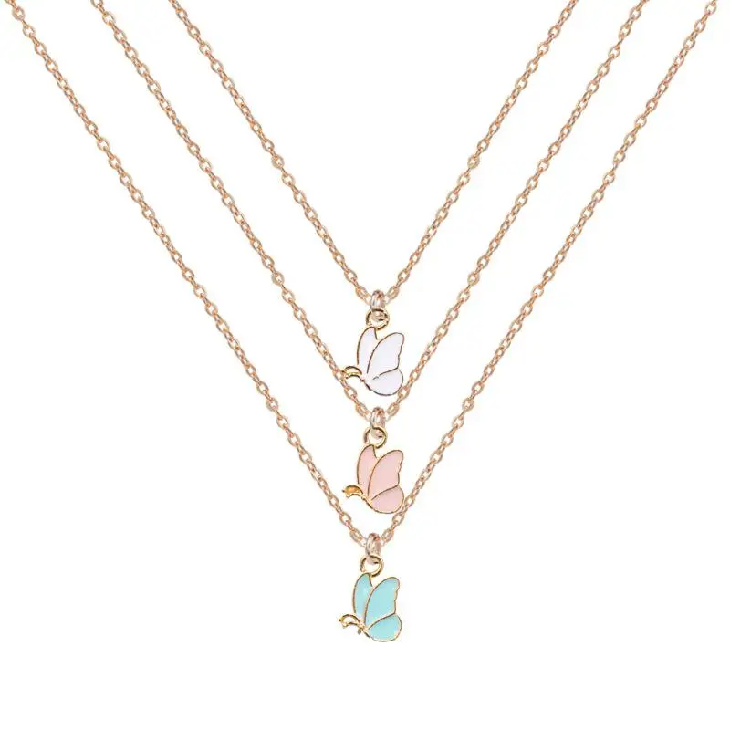 European And American New Oil Dripping Butterfly Pendant Necklace Female Creative Simple Alloy Insect Short Clavicle Chain
European And American New Oil Dripping Butterfly Pendant Necklace Female Creative Simple Alloy Insect Short Clavicle Chain