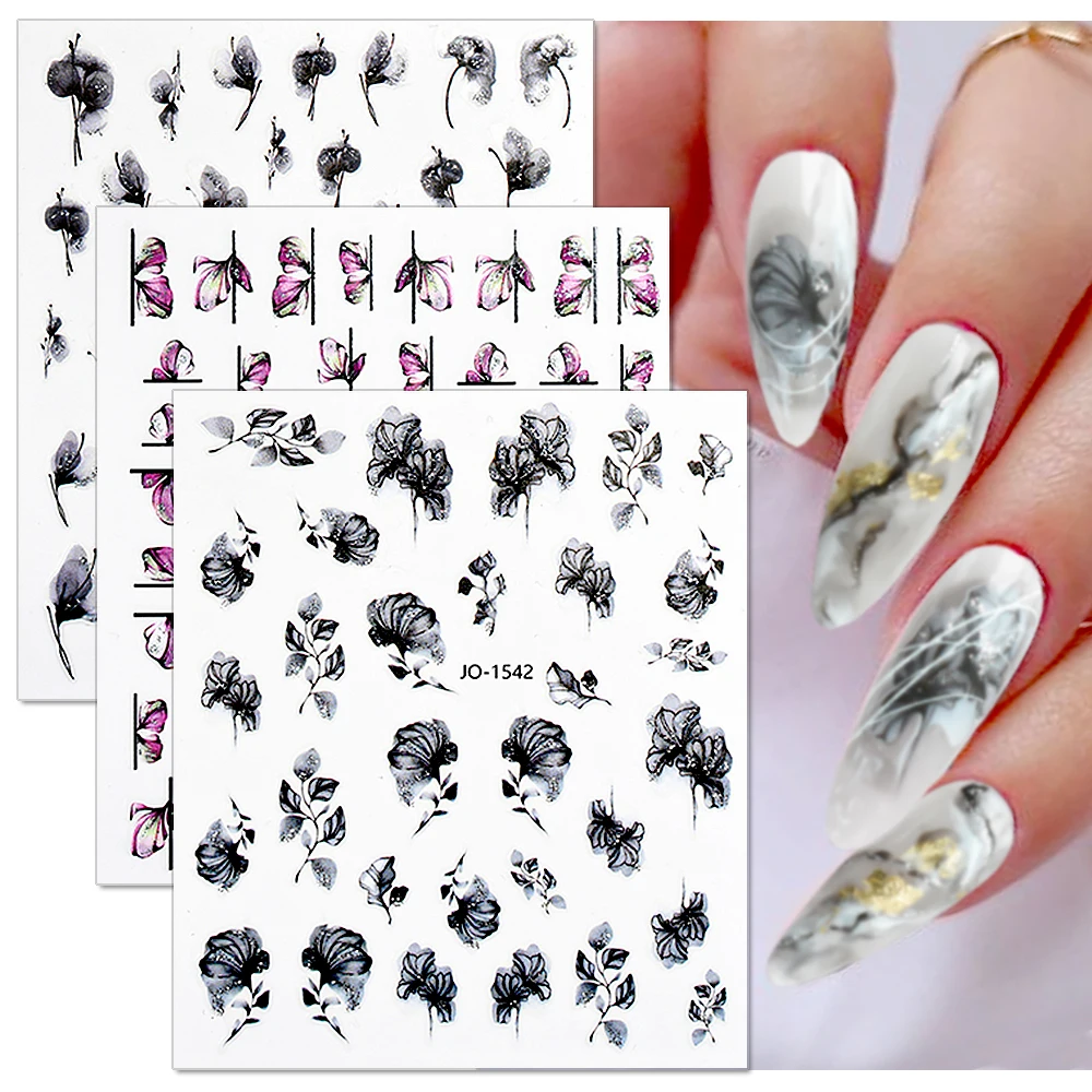 1PCS Ink Style Flower Butterfly Decal Nail Decoration Color Flame Bronzing Maple Leaf Nail Sticker Nail Art Accessories
1PCS Ink Style Flower Butterfly Decal Nail Decoration Color Flame Bronzing Maple Leaf Nail Sticker Nail Art Accessories