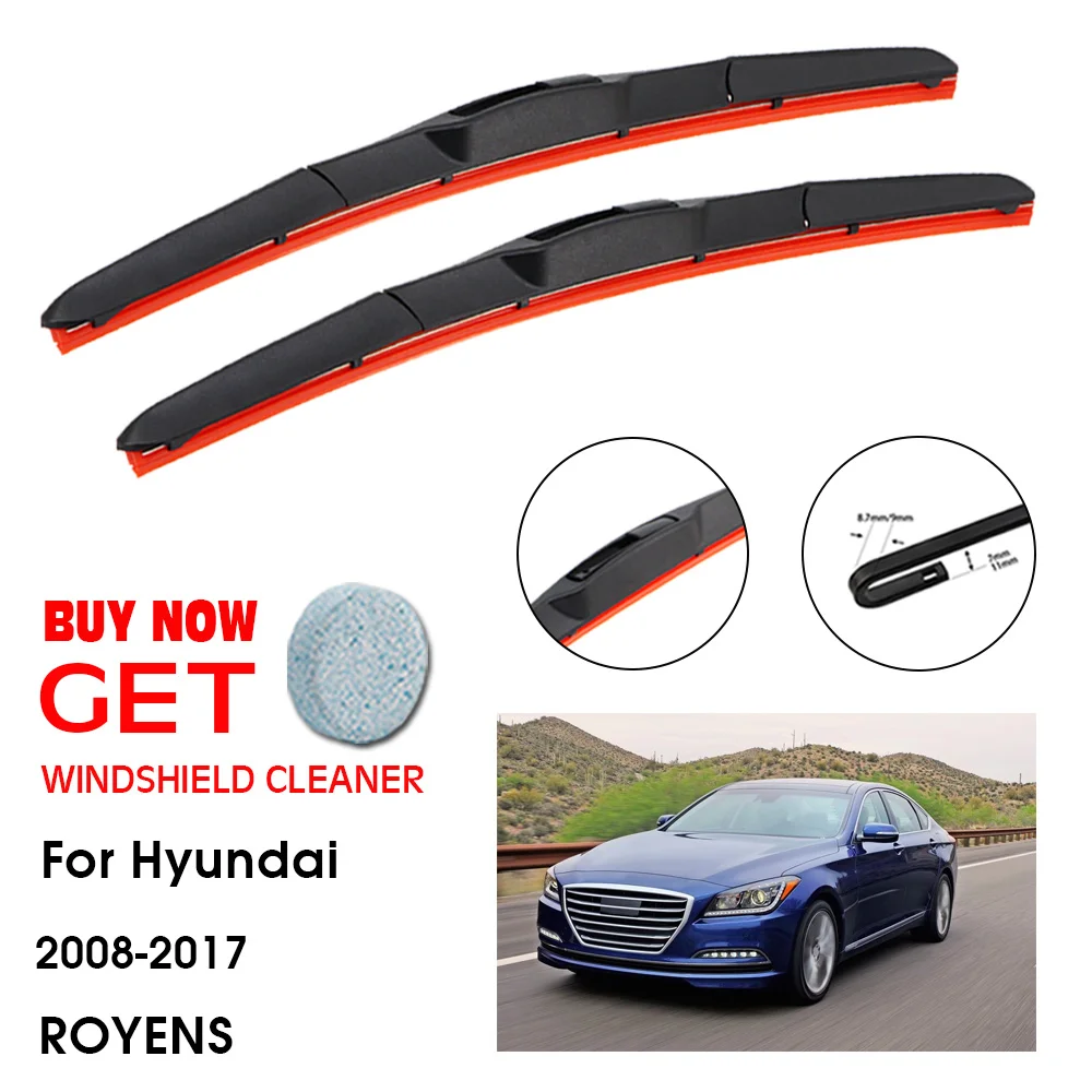 Car Wiper Blade For Hyundai ROYENS 21"+19"2008-2017 Front Window Washer Windscreen Windshield Silica Gel Wiper Blades Accessorie
Car Wiper Blade For Hyundai ROYENS 21"+19"2008-2017 Front Window Washer Windscreen Windshield Silica Gel Wiper Blades Accessorie