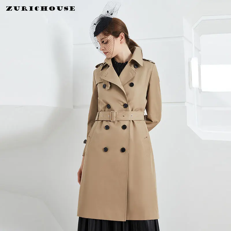 Spring Autumn Long Trench Coats for Women Fashion Double-breasted Belted Temperament Slim Women Coat Manteau Printemps Femme
Spring Autumn Long Trench Coats for Women Fashion Double-breasted Belted Temperament Slim Women Coat Manteau Printemps Femme