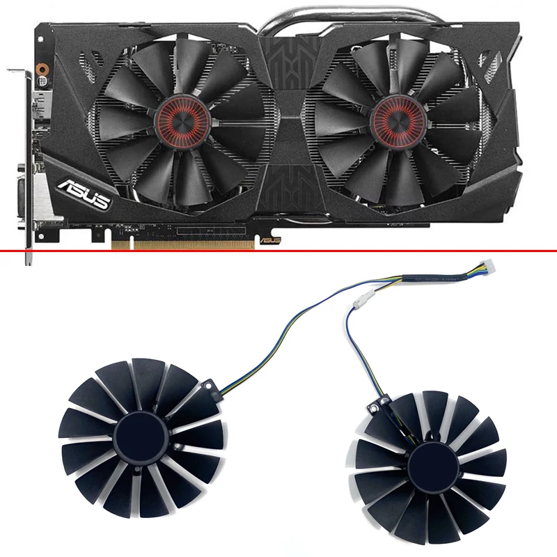 2PCS 95MM 5PIN T129215SU FD10015H12S GTX980TI GPU FAN For ASUS ROG MATRIX GTX 980Ti P 6G GTX980TI R9 290 Graphics COOLING FAN
2PCS 95MM 5PIN T129215SU FD10015H12S GTX980TI GPU FAN For ASUS ROG MATRIX GTX 980Ti P 6G GTX980TI R9 290 Graphics COOLING FAN