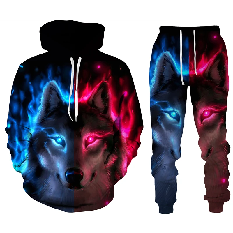 Мужской комплект с 3D-принтом волка, мужской спортивный костюм с худи, спортивная одежда, толстовки и спортивные брюки, костюм, модная мужска...
Мужской комплект с 3D-принтом волка, мужской спортивный костюм с худи, спортивная одежда, толстовки и спортивные брюки, костюм, модная мужска...