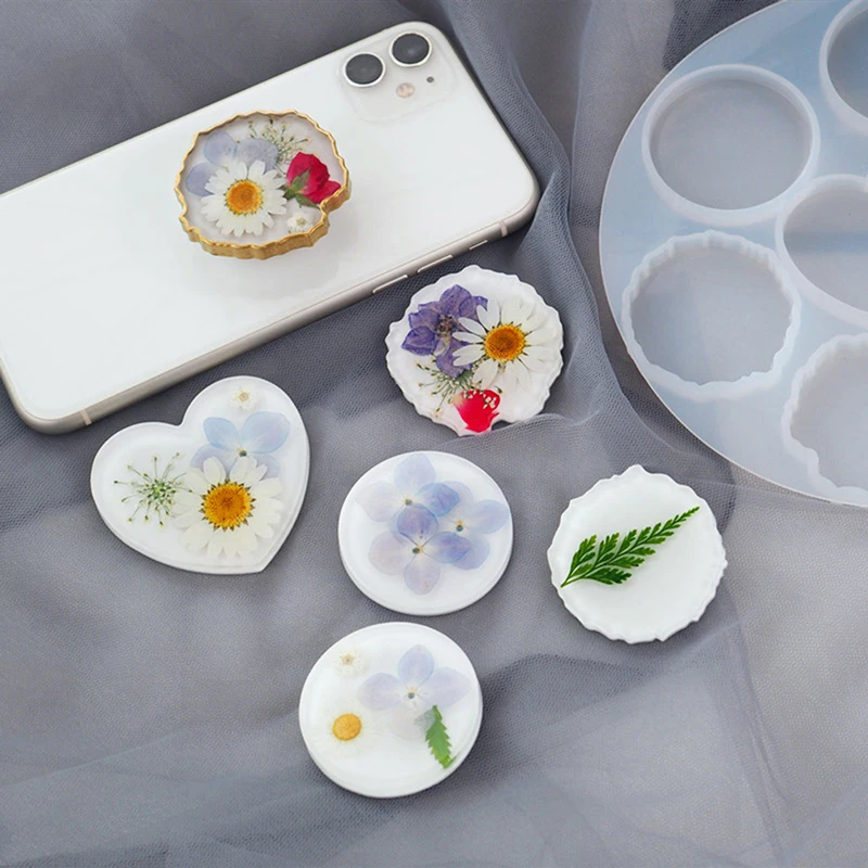 DIY Mobile Phone Bracket Silicone Mold Crystal Epoxy Resin Mold Round Jewelry Making Casting Mould
DIY Mobile Phone Bracket Silicone Mold Crystal Epoxy Resin Mold Round Jewelry Making Casting Mould