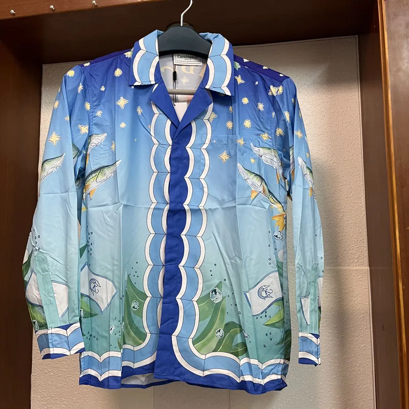 Casablanca Shirt Ocean Ship Letter Printed Men Women Couple Breathable Casual Oversize Baggy Casablanca Long-sleeve Shirts
Casablanca Shirt Ocean Ship Letter Printed Men Women Couple Breathable Casual Oversize Baggy Casablanca Long-sleeve Shirts