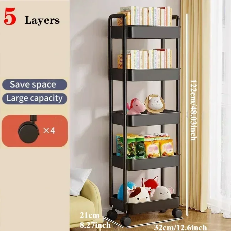 Пластиковая тележка для хранения 3/4/5 ярусов
Пластиковая тележка для хранения 3/4/5 ярусов