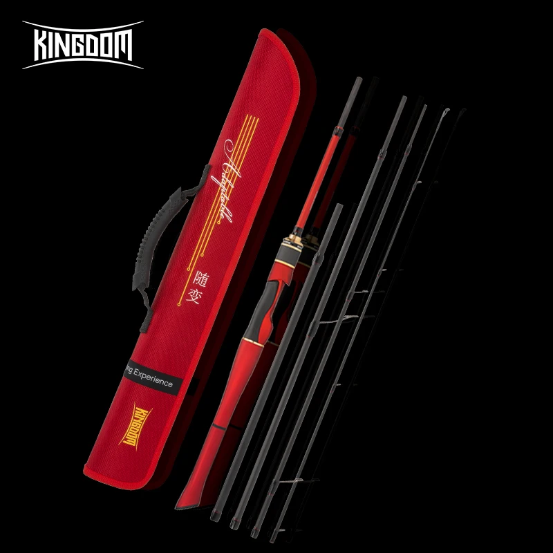 Kingdom ADAPTABLE Fishing Rod Casting Spinning Baitcasting Travel Lure Rod 1.8m 2.1m 1.98m 2.28m 4+1 Section with Portable Bag
Kingdom ADAPTABLE Fishing Rod Casting Spinning Baitcasting Travel Lure Rod 1.8m 2.1m 1.98m 2.28m 4+1 Section with Portable Bag