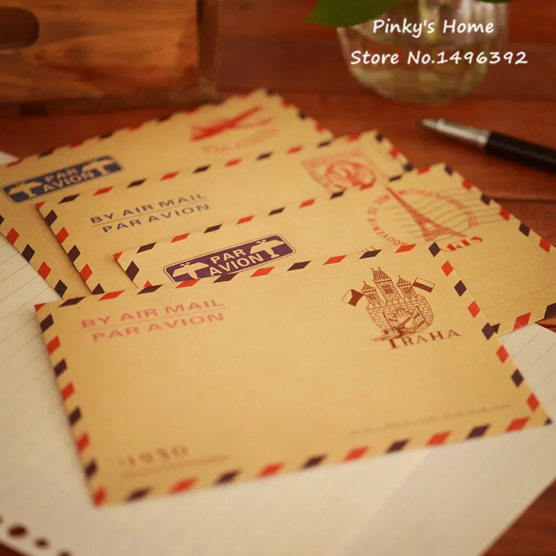 (10 pieces/lot) Large Vintage Envelope Postcard Letter Stationery Paper AirMail Vintage Office Supplies Kraft Envelope 11*16CM
(10 pieces/lot) Large Vintage Envelope Postcard Letter Stationery Paper AirMail Vintage Office Supplies Kraft Envelope 11*16CM