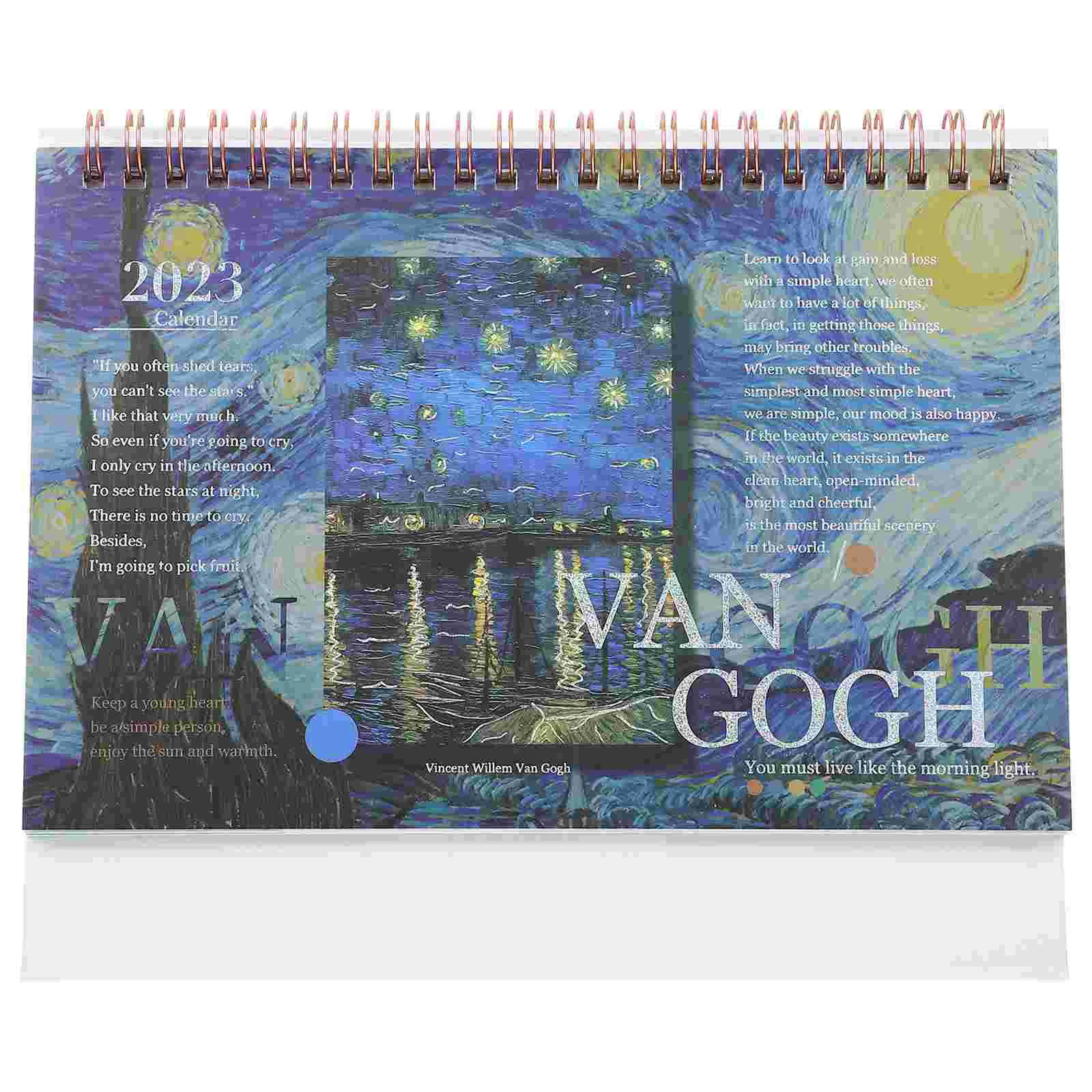 Calendar 2023 Planner Desk Standing Oil Painting Wall Desktop Tabledecorative Monthly Academic Modern Delicate Wire Cover
Calendar 2023 Planner Desk Standing Oil Painting Wall Desktop Tabledecorative Monthly Academic Modern Delicate Wire Cover
