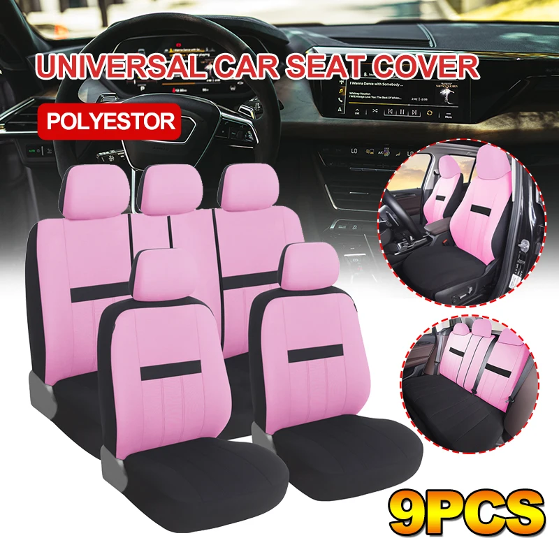 Universal Multicolor Fit Full Set Automotive Seat Covers Protective Breathable Material fits most Cars, SUVs, and Trucks
Universal Multicolor Fit Full Set Automotive Seat Covers Protective Breathable Material fits most Cars, SUVs, and Trucks