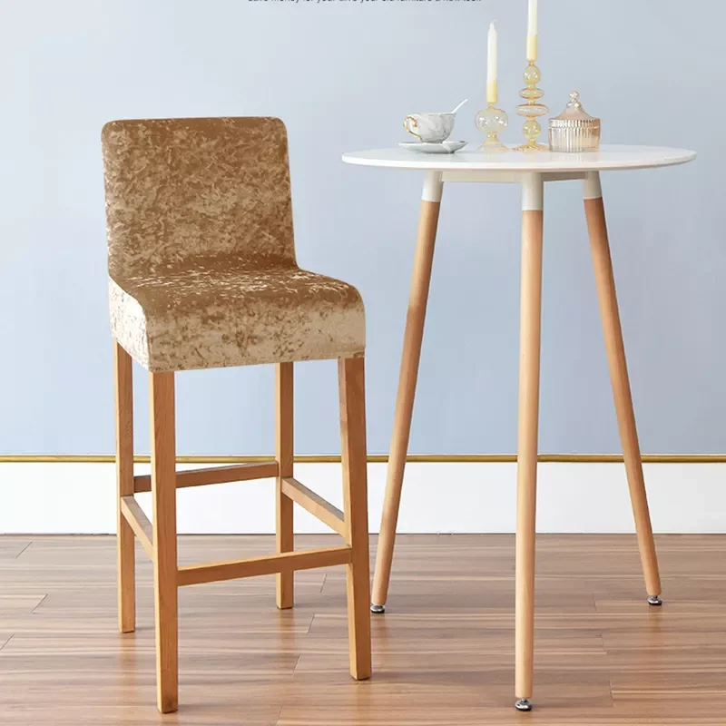 Crushed Velvet Bar Stool Chair Cover Spandex Stretch Short Back Chair Covers for Dining Room Cafe Home Small Size Seat Slipcover
Crushed Velvet Bar Stool Chair Cover Spandex Stretch Short Back Chair Covers for Dining Room Cafe Home Small Size Seat Slipcover
