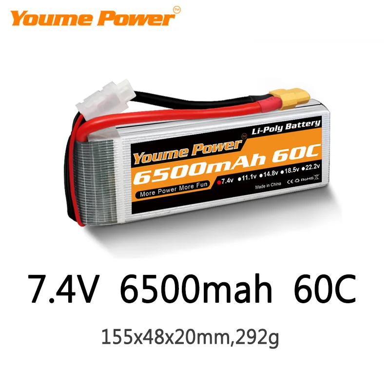Youme 2S Lipo батарея 7,4 V 6500mah 50C XT60 T TRX XT90 XT150 EC3 EC5 для RC вертолет Самолет Лодка Квадрокоптер
Youme 2S Lipo батарея 7,4 V 6500mah 50C XT60 T TRX XT90 XT150 EC3 EC5 для RC вертолет Самолет Лодка Квадрокоптер