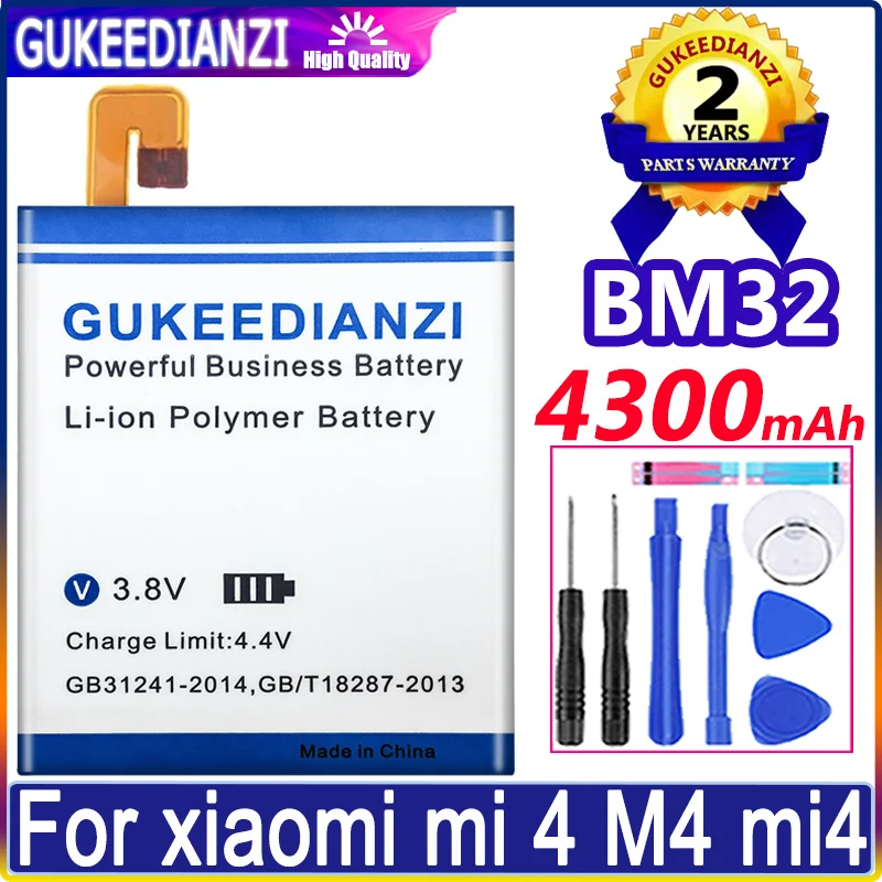 BM 32 BM32 4300mAh Battery For Xiaomi 4 Mi 4 Mi4 M4 BM-32 High Quality Phone Replacement Batteries Battery + Track NO
BM 32 BM32 4300mAh Battery For Xiaomi 4 Mi 4 Mi4 M4 BM-32 High Quality Phone Replacement Batteries Battery + Track NO