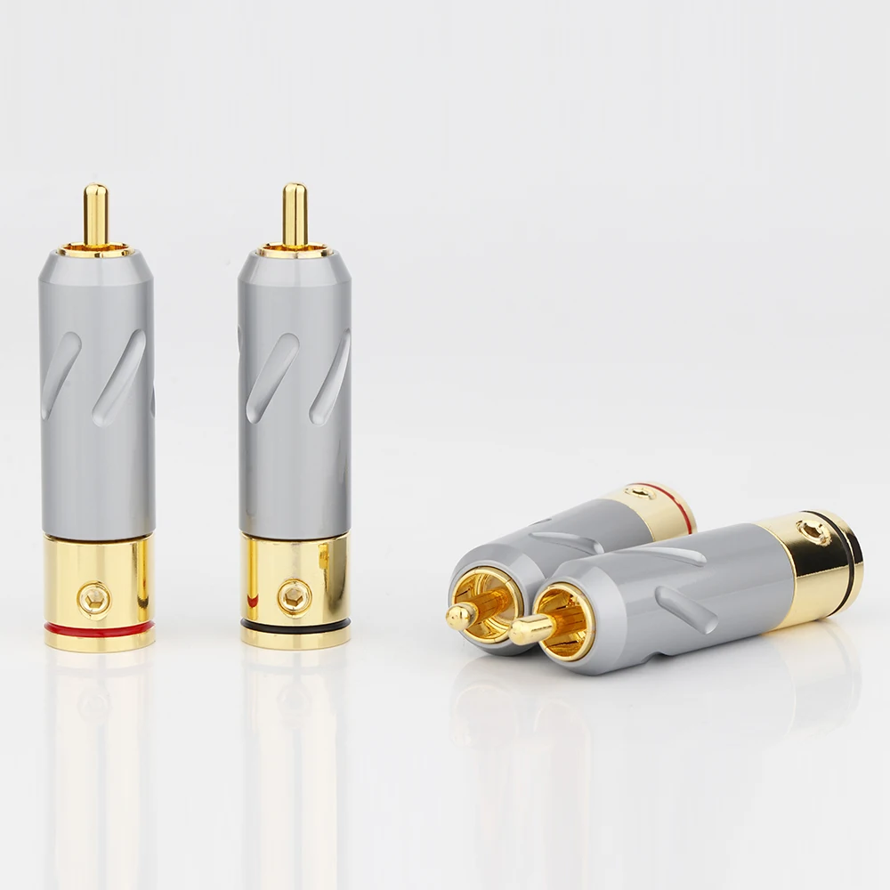 4pcs Monosaudio HIFI Pure Copper/Gold/Rhodium Plated RCA Plug Connector Speaker Terminal For Fever Audio Speaker amplifier CD
4pcs Monosaudio HIFI Pure Copper/Gold/Rhodium Plated RCA Plug Connector Speaker Terminal For Fever Audio Speaker amplifier CD