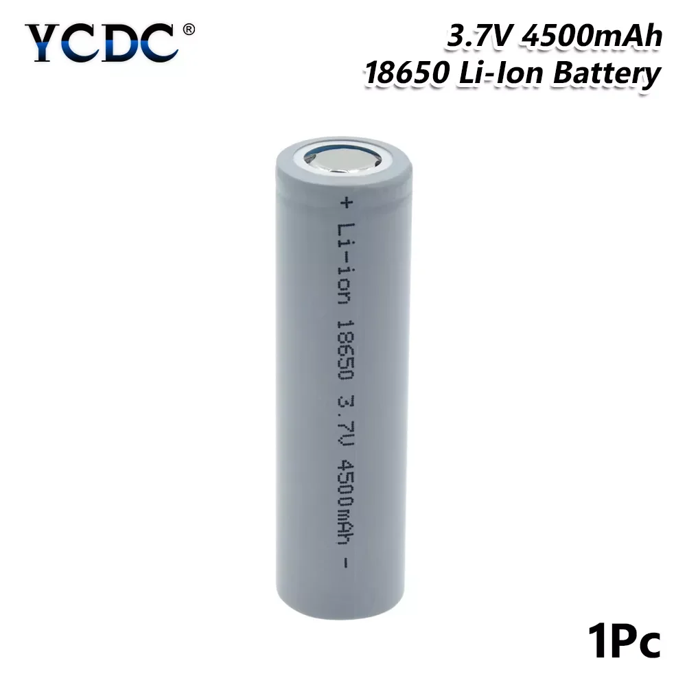 NEW IN 4500mAh 18650 Lithium Battery Rechargeable Flat Top 18650 Li-ion Battery High Capacity For Flashlight Gamepad RC Toy
NEW IN 4500mAh 18650 Lithium Battery Rechargeable Flat Top 18650 Li-ion Battery High Capacity For Flashlight Gamepad RC Toy