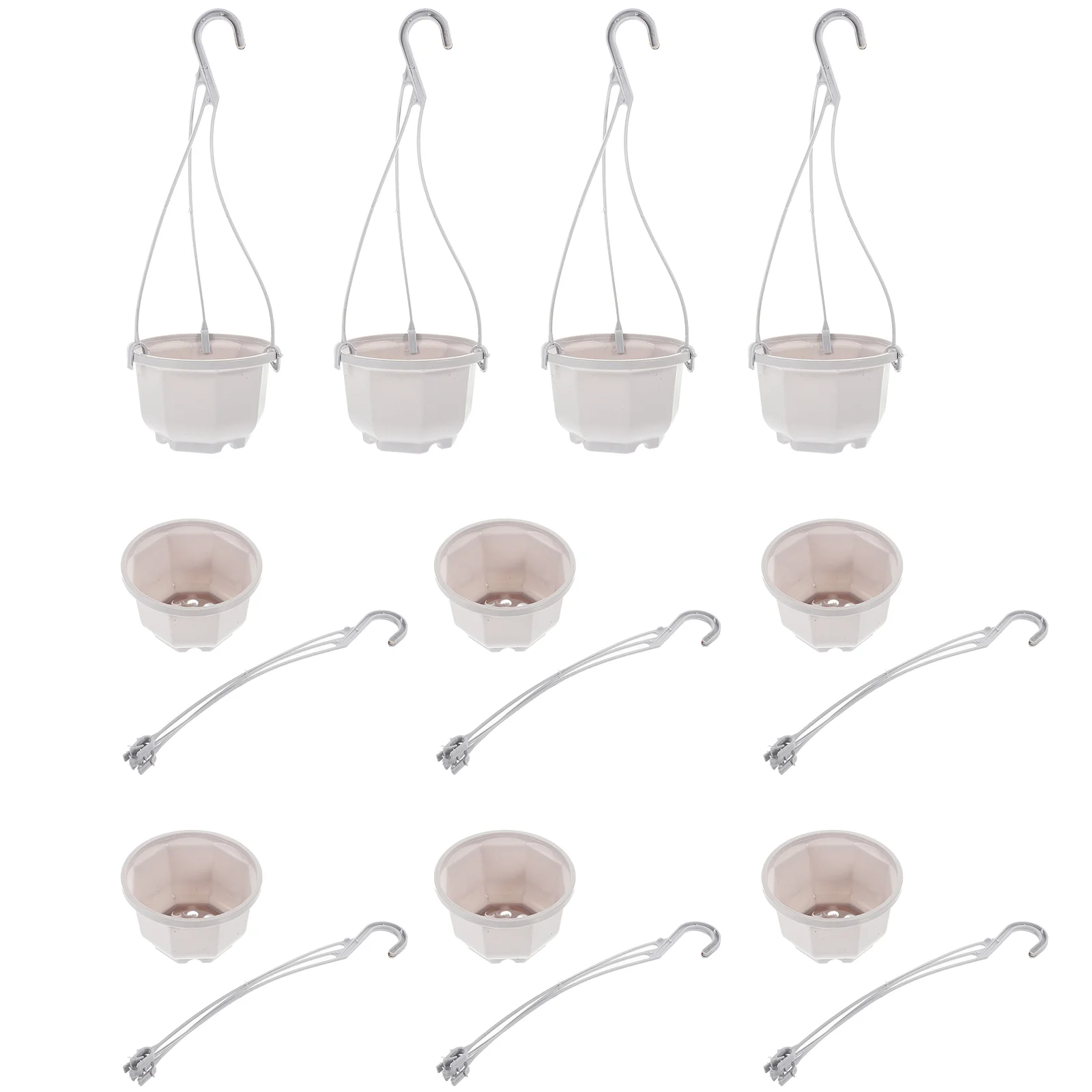 10 Sets Outdoor Hanging Baskets Plants Chlorophytum Pot Planter Suspended Flowerpots Large Orchid White Plastic Planters
10 Sets Outdoor Hanging Baskets Plants Chlorophytum Pot Planter Suspended Flowerpots Large Orchid White Plastic Planters