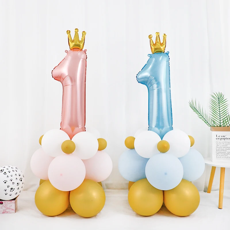 1st Happy Birthday Pink Blue Balloons Фольгированные воздушные шары с цифрами First Baby Boy Party Decorations My 1 One Year Supplies Baby Shower
1st Happy Birthday Pink Blue Balloons Фольгированные воздушные шары с цифрами First Baby Boy Party Decorations My 1 One Year Supplies Baby Shower