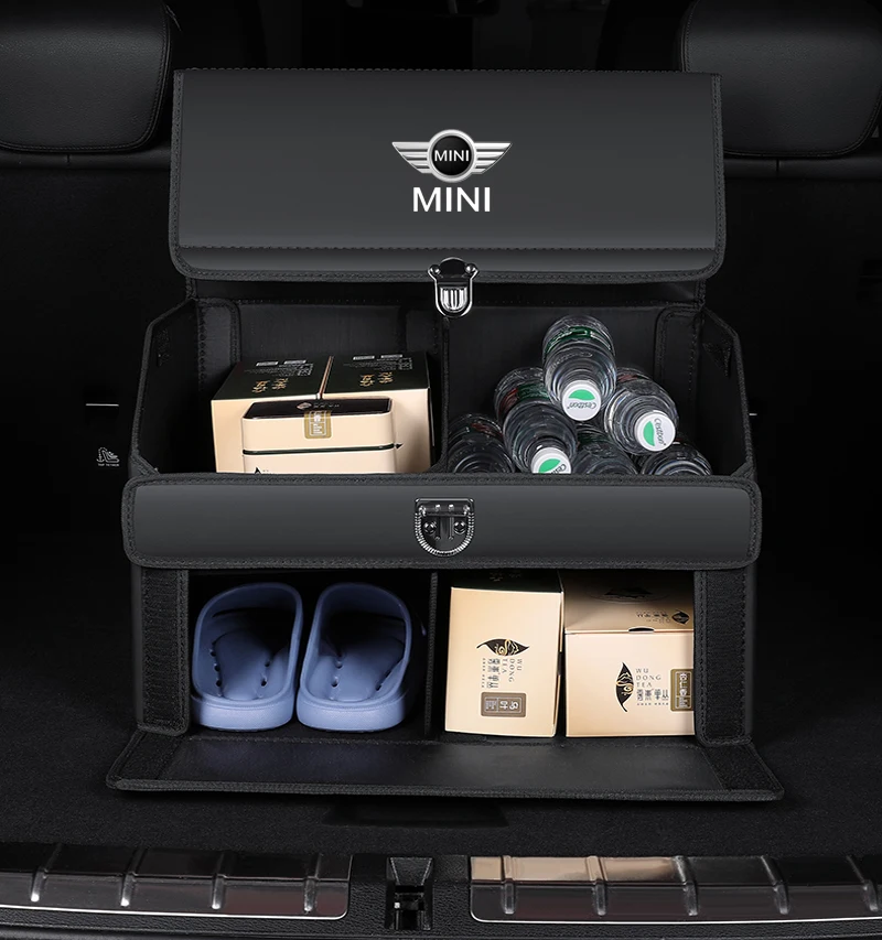Car Leather Trunk Organizer Box Multiuse Storage Box Stowing Tidying Foldable For Mini Cooper One S JCW R55 R56 F55 R57 F56 F54
Car Leather Trunk Organizer Box Multiuse Storage Box Stowing Tidying Foldable For Mini Cooper One S JCW R55 R56 F55 R57 F56 F54